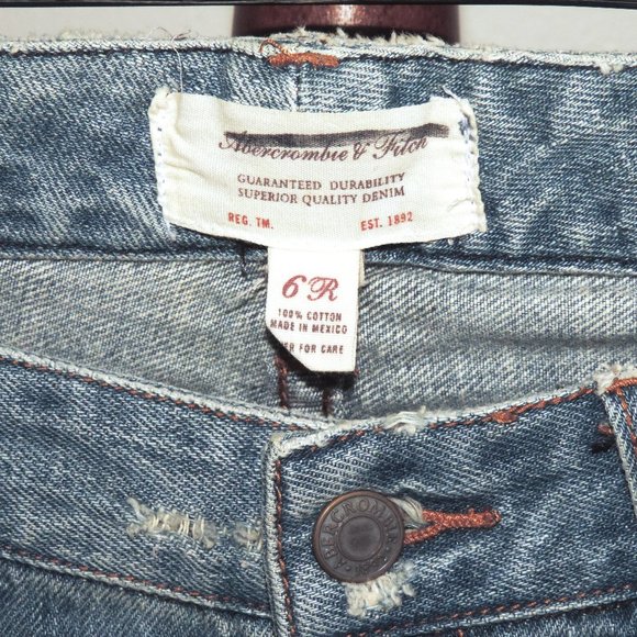 Abercrombie & Fitch distressed bootcut denim jeans - Picture 4 of 8